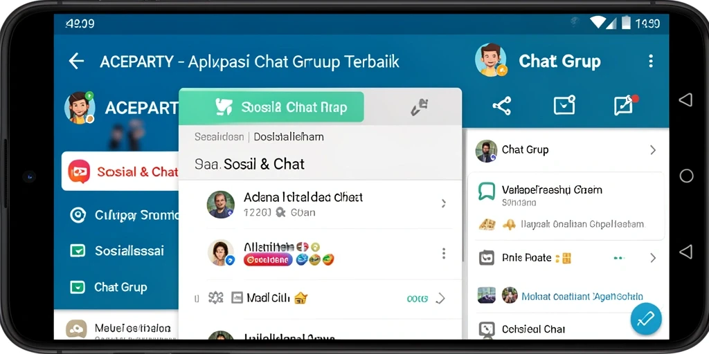 Tampilan antarmuka ACEPARTY yang sederhana dan intuitif.