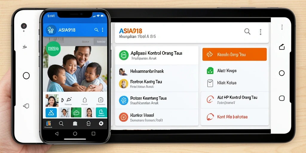 Tampilan antarmuka ASIA918 untuk kontrol orang tua yang efektif.