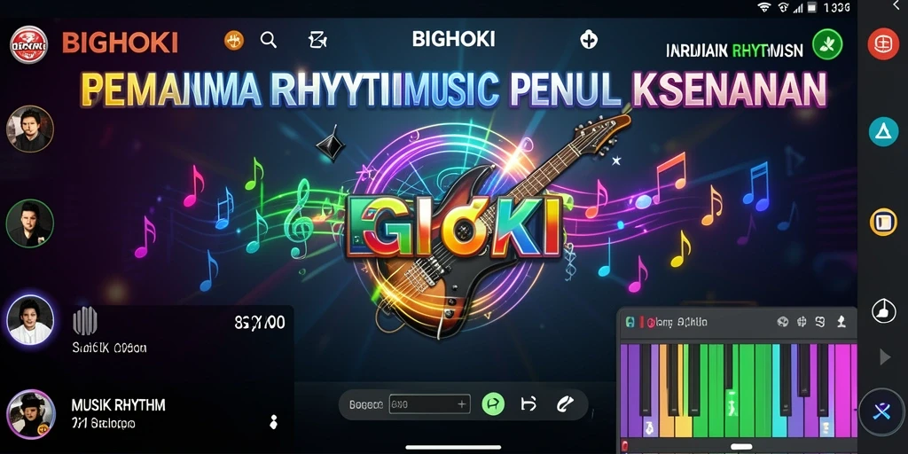 Tampilan antarmuka BIGHOKI yang dinamis dan menarik.
