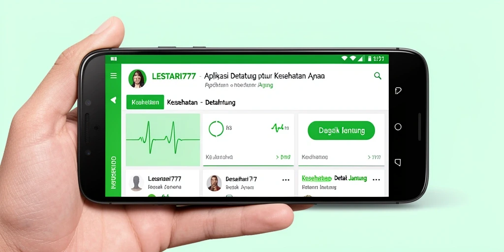 Antarmuka LESTARI777 yang informatif dan intuitif untuk detak jantung.