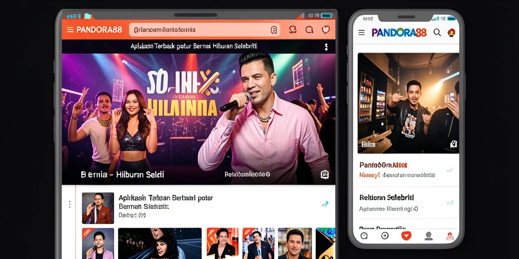 Antarmuka PANDORA88 dengan berita selebriti terkini.
